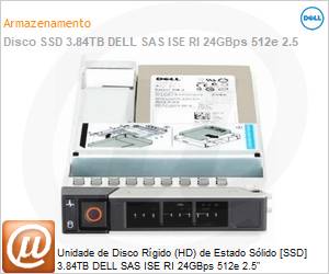 345-BFRZ - Unidade de Disco Rgido (HD) de Estado Slido [SSD] 3.84TB DELL SAS ISE RI 24GBps 512e 2.5" 