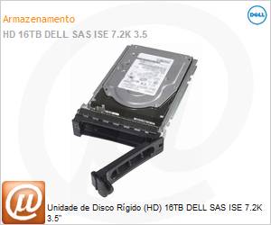 400-BJKO - Unidade de Disco Rgido (HD) 16TB DELL SAS ISE 7.2K 3.5" 