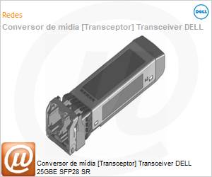 407-BBXU - Conversor de mdia [Transceptor] Transceiver DELL 25GBE SFP28 SR 