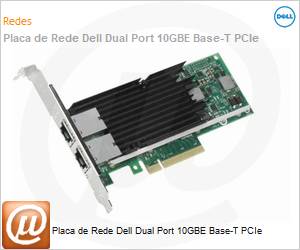 540-BBVM - Placa de Rede Dell Dual Port 10GBE Base-T PCIe 