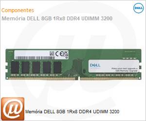 AB663419 - Memria DELL 8GB 1Rx8 DDR4 UDIMM 3200 