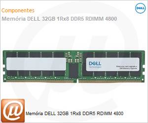 AC239378 - Memria DELL 32GB 1Rx8 DDR5 RDIMM 4800 