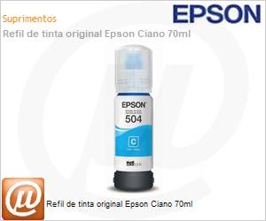 T504220-AL - Refil de tinta original Epson Ciano 70ml