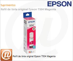 T504322-BR - Refil de tinta original Epson T504 Magenta