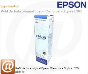 T664220-AL - Refil de tinta original Epson Ciano para Stylus L200 Bulk-Ink