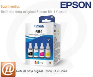 T664520-4P - Refil de tinta original Epson Kit 4 Cores