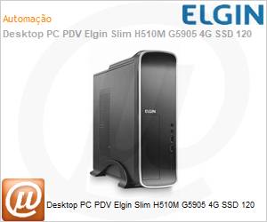 46E3S311C240 - Desktop PC PDV Elgin Slim H510M G5905 4G SSD 120 