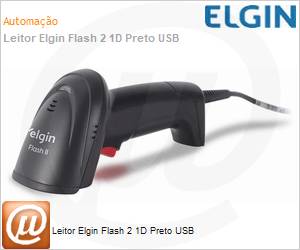 46FLASH2CK00 - Leitor Elgin Bematech Flash 2 1D Preto USB