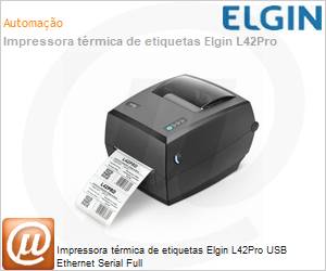 46L42PUSEC00 - Impressora trmica de etiquetas Elgin Bematech L42Pro USB Ethernet Serial Full 