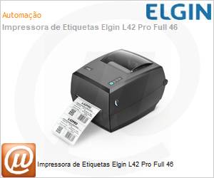 46L42PUSEC01 - Impressora de Etiquetas Elgin L42 Pro Full 46 