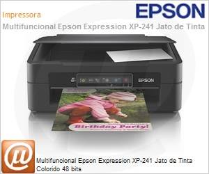 C11CF29302 - Multifuncional Epson Expression XP-241 Jato de Tinta Colorido 48 bits