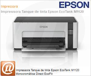 C11CG96302 - Impressora Tanque de tinta Epson EcoTank M1120 Monocromtica Direct EcoFit 