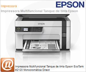C11CJ18302 - Impressora Multifuncional Tanque de tinta Epson EcoTank M2120 Monocromtica Direct 