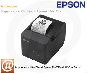 C31CL45011 - Impressora No Fiscal Epson TM-T20x-ll USB e Serial 