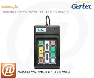 00410675 - Teclado Gertec Preto TEC 12 USB Varejo