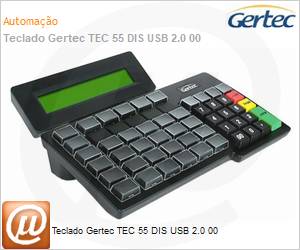409634 - Teclado Gertec TEC 55 DIS USB 2.0 