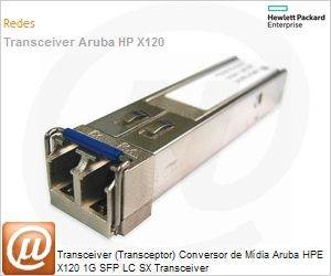 JD118B - Conversor de mdia [Transceptor] Transceiver HPE X120 1G SFP LC SX 