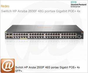 JL256A - Switch HPE Aruba 2930F 48G portas Gigabit POE+ 4x SFP+ 