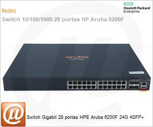 JL724A - Switch Gigabit 28 portas HPE Aruba 6200F 24G 4SFP+ 