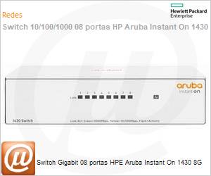 R8R45A - Switch Gigabit 08 portas HPE Aruba Instant On 1430 8G