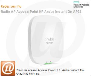 S1T23A - Ponto de acesso Access Point HPE Aruba Instant On AP32 RW Wi-fi 6E 