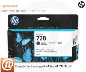 3WX25A - Cartucho de tinta original HP 728 PLUK
