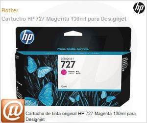 B3P20A - Cartucho de tinta original HP 727 Magenta 130ml para DesignJet 