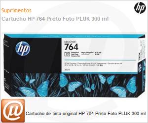 C1Q17A - Cartucho de tinta original HP 764 Preto Foto PLUK 300 ml 