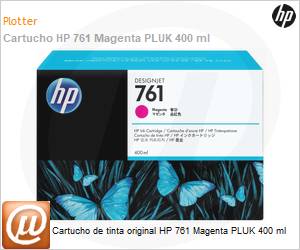 CM993A - Cartucho de tinta original HP 761 Magenta PLUK 400 ml 