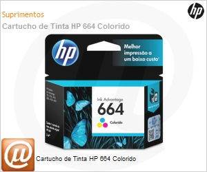 F6V28AB - Cartucho de tinta original HP 664 Colorido