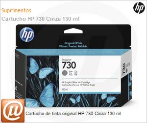 P2V66A - Cartucho de tinta original HP 730 Cinza 130 ml 