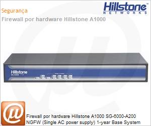 SG-6000-A200-IN12 - Firewall por hardware Hillstone A1000 SG-6000-A200 NGFW (Single AC power supply) 1-year Base System