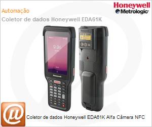 EDA61K-0AC934PEA - Coletor de dados Honeywell EDA61K Alpha Cmera NFC 