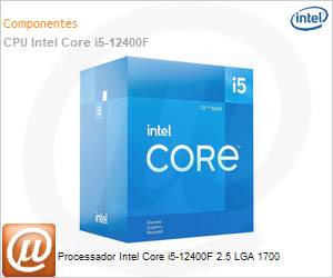 BX8071512400F - Processador Intel Core i5-12400F 2.5 LGA 1700 