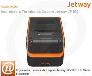 JP-800 - Impressora trmica de cupons Jetway JP-800 USB Serial e Ethernet 3 Anos de Garantia