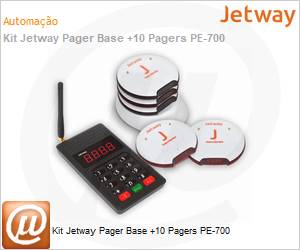 PE-700 - Kit Jetway Pager Base +10 Pagers PE-700 