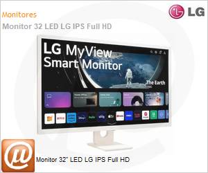 32SR50F-W.AWZM - Monitor 32" LED LG IPS Full HD 