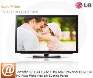 42LD460 - Televiso 42" LCD LG 42LD460 com Conversor HDMI Full HD Preto Piano frizo em Evening Purple