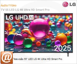 55AU801C0SA.BWZ - Televiso 55" LED LG 4K Ultra HD Smart Pro 