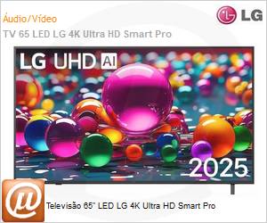 65AU801C0SA.BWZ - Televiso 65" LED LG 4K Ultra HD Smart Pro 