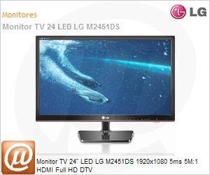 M2451DS - Monitor TV 24" LED LG M2451DS 1920x1080 5ms 5M:1 HDMI Full HD DTV