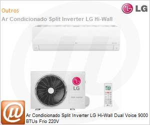 S3NQ09AA31A - Ar Condicionado Split Inverter LG Hi-Wall Dual Voice 9000 BTUs Frio 220V 