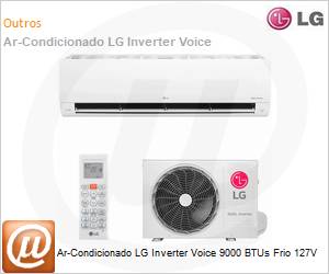 S3NQ09AA31B - Ar-Condicionado LG Inverter Voice 9000 BTUs Frio 127V 