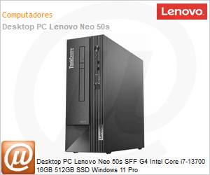 12JG0011BO - Desktop PC Lenovo Neo 50s SFF G4 Intel Core i7-13700 16GB 512GB SSD Windows 11 Pro 