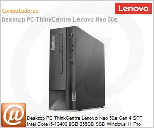 12JG0016BO - Desktop PC ThinkCentre Lenovo Neo 50s Gen 4 SFF Intel Core i5-13400 8GB 256GB SSD Windows 11 Pro 