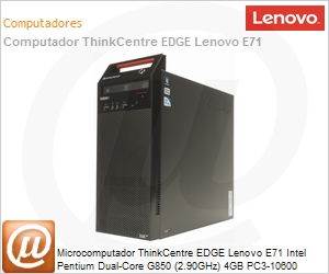 1577M9P - Desktop-PC ThinkCentre EDGE Lenovo E71 Intel Pentium Dual-Core G850 (2.90GHz) 4GB PC3-10600 DDR3-1333MHz 500GB DVD-RW Windows 7 Professional 64 VGA/DVI