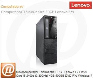 1578G5P - Desktop-PC ThinkCentre EDGE Lenovo E71 Intel Core i5-2400s (3.30GHz) 4GB 500GB DVD-RW Windows 7 Professional 64 SFF VGA/DVI