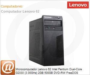 2122AAP - Desktop-PC Lenovo 62 Intel Pentium Dual-Core G2030 (3.00GHz) 2GB 500GB DVD-RW FreeDOS VGA/DVI Serial