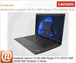 21C60028BO - Notebook Lenovo L14 G3 AMD Ryzen 5 Pro 5675U 8GB 256GB SSD Windows 11 Home 