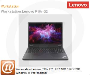 21KY0004BR - Workstation Lenovo P16v G2 ULT7 16G 512G SSD Windows 11 Professional 